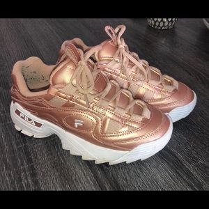 Women's Fila Disruptor II Premium Metallic Sneaker